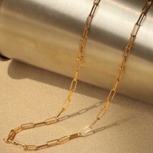 NWOT 18K gold plated chain necklace